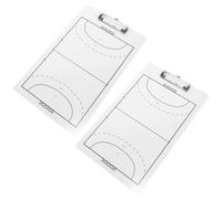 VICASKY 2 pezzi Lavagna Tattica per Pallamano in PVC Doppia Faccia Cancellabile con Clip Portatile per Allenatori di Partite e Allenamenti