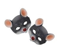 VICASKY 2 Pezzi Maschere di Ratto 3d in Schiuma Pu Set da 2 per Halloween e Carnevale, Maschere in Costume Morbide e Realistiche e Adulti, Accessori Cosplay per Feste in Maschera