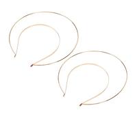 VICASKY 2 pezzi materiale per copricapo da ragazza, fascia per feste fai da te, accessorio per capelli, accessorio per capelli, per feste, in lega dorata