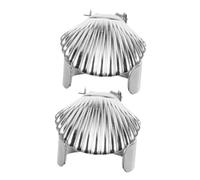 VICASKY 2 Pezzi Metal Candle Extinguishers Automatic Shell-Shaped Wick Flame Snuffer for Fire Prevention Snuffer Tool for Gatherings And Romantic Dinners