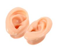 VICASKY 2 pezzi Modelli Orecchio Silicone Realistici per Espositore Orecchini Color Carne Simulazione Canale Auricolare per Pratica Medica e Display Gioielli