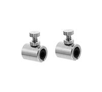 VICASKY 2 Pezzi Muta per Violino in Rame Manopola in Metallo Argento, Soppressore di Wolf Tone Elegante per Regolazione Fina, Accessori per Violino Portatili
