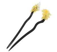 VICASKY 2 Pezzi Osmanthus Rabbit Wood Hairpin bastoncino per forcina per Accessori Pinne per bacchette per cinesi vintage Women Hair Stick legno