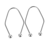 VICASKY 2 pezzi per formare fossette per il viso, per la cura del viso, per la cura del viso, per le guance, per il viso, per modellare fossette, acciaio inossidabile, argento