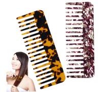 VICASKY 2 Pezzi Pettine Anti-Groviglio Asciugacapelli Pinzette Spazzole Doppia Inguine Setola Barile Spazzola Per Cotonare Shampoo Mini Piastra Per Da Viaggio Scrubber Cuoio