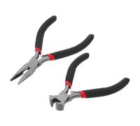 VICASKY 2 Pezzi Pinze per Riparazione Cerniera in Acciaio e Pvc, Kit | Impugnatura Sagomata, Taglio Temprato e Presa Agevole, Accessori Becco e Tronchese per Interventi di Riparazione