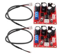 VICASKY 2 Pezzi Preamplificatore Fono per Giradischi, Preamp Phono per Giradischi Stereo, Scheda Preamplificatore DIY per Record Player e Turntable, Metallo e Plastica, Rosso