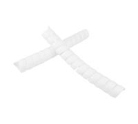 VICASKY 2 Pezzi Protezione per Tronco a Spirale Bianca in Plastica PP | Scudo per Corteccia, Design Flessibile e Ammortizzante, per Tronchi in Aree Verdi e Parchi