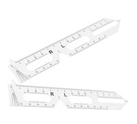 VICASKY 2 pezzi Righello Pupillare Flessibile Strumento Misurazione Precisa per Pupillare per Ottici e Istituzioni Leggero e Facile Usare