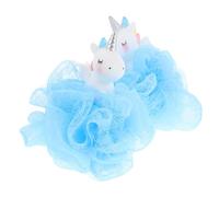 VICASKY 2 Pezzi sapa di sapone pouf doccia multipack spugne da bagno luffa per doccia sbuffo da doccia scrub da bagno lavare il panno lavasciuga doccia per il corpo Maglia Sky-blue