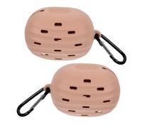 VICASKY 2 Pezzi Set per riporre le uova di bellezza Porta di spugna Astuccio polvere spugne per il trucco viaggio Caso di spugna di bellezza Titolare del gonfiore Gel di silice Cachi