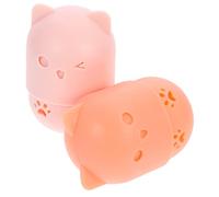 VICASKY 2 pezzi Silicone Makeup Sponge Holder Dustproof Beauty Egg Case For Makeup Sponges Travel Friendly Compact Design