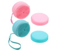 VICASKY 2 pezzi Spazzola Esfoliante in Silicone per Corpo Copertura Protettiva Morbida e per Doccia e Design Spazio per Viaggi