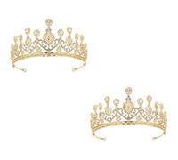 VICASKY 2 Pezzi Sposa con Zirconi Accessorio per Donne e Damigelle Tiara per Matrimonio Addio Nubilato e Speciali