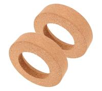 VICASKY 2 pezzi Supporto Sughero per Fiaschetta Rotondo Base Antiscivolo e Riutilizzabile per Fiaschette Provetta e Becher con Protezione da Urti