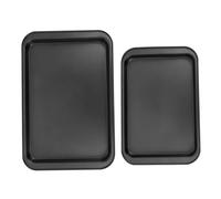 VICASKY 2 pezzi Teglia da Forno Rettangolare Inossidabile per Torte e Pizza e Facile da Utensile Multi per Cucina e Professionale