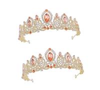 VICASKY 2 Pezzi tiara con cristallo copricapo sposa per la sposa servizio fotografico della del matrimonio copricapo