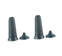 VICASKY 2 pezzi Vasi per Tomba in Plastica PP Resina Verde Porta Fiori Commemorativi Multiuso per Fiori Freschi e Artificiali Decorazione Esterno Cimitero