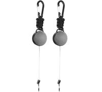 VICASKY 2 portachiavi elastici a scomparsa per attività all'aperto, fibbia da arrampicata altamente elastica con protezione antifurto e multifunzionalità