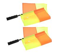 VICASKY 2 Pz Calcio Arbitro Bandiera Sport Gioco Calcio Lineman Bandiera Durevole Segnale Mano Bandiera Calcio Arbitro Attrezzature Per Formazione Gioco Un