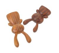 VICASKY 2 raschietti per naso in legno, massaggiatore portatile per agopressione, pulizia della pelle e rimozione dei punti neri, realizzati a mano in legno resistente per la pelle