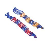VICASKY 2 Rete Sportiva Doppia per Calcio Basket Pallavolo Contenitore Pratico e Resistente per Palloni per Scuole e Palestre Blu-giallo e Blu-rosso