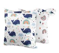 VICASKY 2 sacchetti per pannolini, borsa per il pannolino, per la conservazione, snack, tazza da caffè, mini pulcini, organizer e conservazione per ragazze, in poliestere