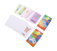 VICASKY 2 Set Carte Flash Educative per Giocattoli per Apprendimento e Del Linguaggio Materiale Sicuro e Leggero Stimola Visione e Sviluppa Competenze Motorie Ottimo per Regali Compleanno