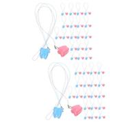 VICASKY 2 Set Di Contenitori Per Denti Da Latte Porta Denti Scatola Portaoggetti Per Bambini Custodia Portaoggetti Per Organizzare I Ricordi 20 Pezzi*2