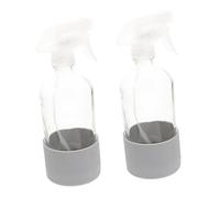 VICASKY 2 set di flaconi spray in ricaricabili con custodia in silicone per profumo, shampoo liquido, compatti, pronti per viaggiare all'aperto