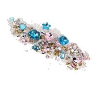 VICASKY 2 set Pietre piatte resinose per unghie charm scintillanti cuore farfalla rosa pastello e blu lago decorazioni manicure fai da te per donne e ragazze