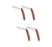 VICASKY 2 Set Rasoio in Legno Colorato Doppio Rasatura Maniglia Uomini Rasoi Rasoio A Mano Libera Per Uomo Rasoi Che Rasano Gli Uomini Di Legno Brown 2 Pezzi * 2