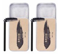 VICASKY 2 Set Sapone per Sopracciglia Wild Eyebrow Styling Pomade, Non Scolorente, senza Colore, Leggero e Portatile, con Scatola di Conservazione, per Moglie e Fidanzata