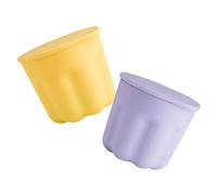 VICASKY 2 Set Spazzola per box Strumento di lavaggio del pennello per il trucco lavaggio pennelli trucco inventare una ciotola di pulizia padella per lavaggio per il trucco Gel di silice