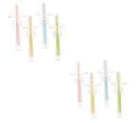 VICASKY 2 Set Spazzolino Da Denti Per Multipack Treno Ragazzo Silicio Dente Infantile Spazzolino Da Denti Formazione Sensoriale A Forma Di Silice 4 Pezzi*2