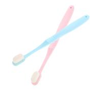 VICASKY 2 Set Spazzolino Morbido Setola Naturale Adulto Forma Spazzolino Denti Spazzolini Morbidi Per Adulti Spazzolino Extra Morbido Per Gengive Sensibili Pp 2 Pezzi * 2