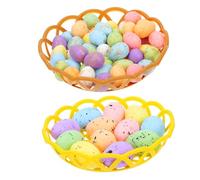VICASKY 2 Set Uova Decorative Schiuma Uova Colorate per Giocattoli Creativi per Decorazioni Festive per e Regali