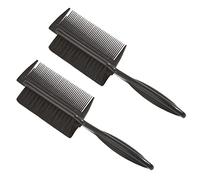 VICASKY 2 spazzole per capelli double face per capelli palmare, per la cura della barba e dei parrucchieri, setole in nylon durevoli