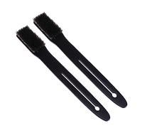 VICASKY 2 spazzole per doccia con setole naturali, manico lungo, per un massaggio efficace e accurato, per uomini, pratico foro di sospensione