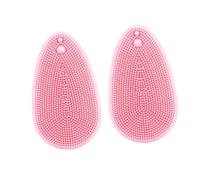 VICASKY 2 spazzole per il viso, schiumogene, per la pulizia del viso, massaggiatore viso, gel di silice rosa