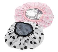 VICASKY 2 tappi per da donna, tappi per capelli, impermeabili, in stagno, per sauna, in tessuto riutilizzabile