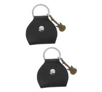VICASKY 2 tasche per plettri per chitarra, borsa per plettri per chitarra, custodia per plettri per chitarra, contenitore per brufoli per strumenti, borsa per il trasporto in metallo nero