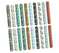 VICASKY 20 braccialetti con animali della giungla a scatto e rimbalzante, in PVC colorato