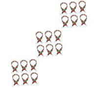 VICASKY 20 mini sciarpe natalizie per animali domestici e bambole, decorazioni natalizie fai da te, perfette decorazioni natalizie per bottiglie e come idea regalo per le festività