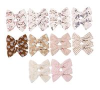 VICASKY 20 pezzi di fiocchi per capelli per ragazze, comodi e delicati sulla pelle, per bambini piccoli, con nastro in grosgrain di alta qualità, per ogni occasione