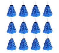 VICASKY 20 Pezzi Fiocchi Metallici da Cheerleading con Manico Blu Leggeri in Pet per Eventi Sportivi Feste e attività Scolastiche Facili da Trasportare e Resilienti