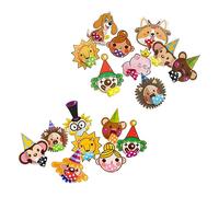 VICASKY 20 pezzi giocattoli musicali per bambini, giocattolo divertente per bambini, accessori per feste, soffiatori di carta, caricatura, puntelli di scena, corno bolla la tromba