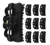 VICASKY 20 Pezzi Mini Hair Claw Clips Nero in Plastico, Presa Forte Non Slip, per Frangia e Parrucche, Uso Quotidiano
