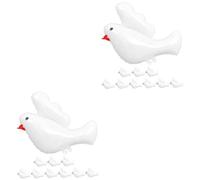 VICASKY 20 Pezzi Palloncini Colomba Decorativi per Feste Compleanno Matrimonio Palloncini con Becco Addobbi Party Eleganti per Esterni e