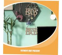 VICASKY 20 Pezzi Pendenti in Legno per Festa del Papà Decorazioni Intagliate Giorno Non Finite Appendibili Versatili per Pareti e Te Regalo Creativo per Papà